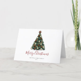 Cartes Pour Fêtes Annuelles Joyeux Noël Élégant Arbre de Noël