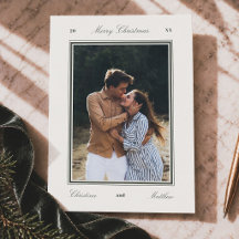 Joyeux Noël Élégant Éditorial Photo de Couple