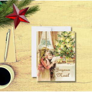 Cartes Pour Fêtes Annuelles Joyeux Noël en français