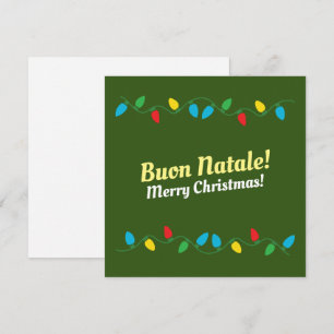 Cartes Pour Fêtes Annuelles Joyeux Noël en italien