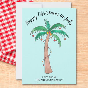 Cartes Pour Fêtes Annuelles Joyeux Noël en juillet