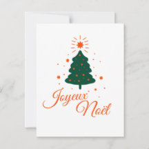 Joyeux Noël en rouge : sapin classique et joyeux