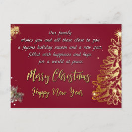 Cartes Pour Fêtes Annuelles Joyeux Noël et Bonne Année