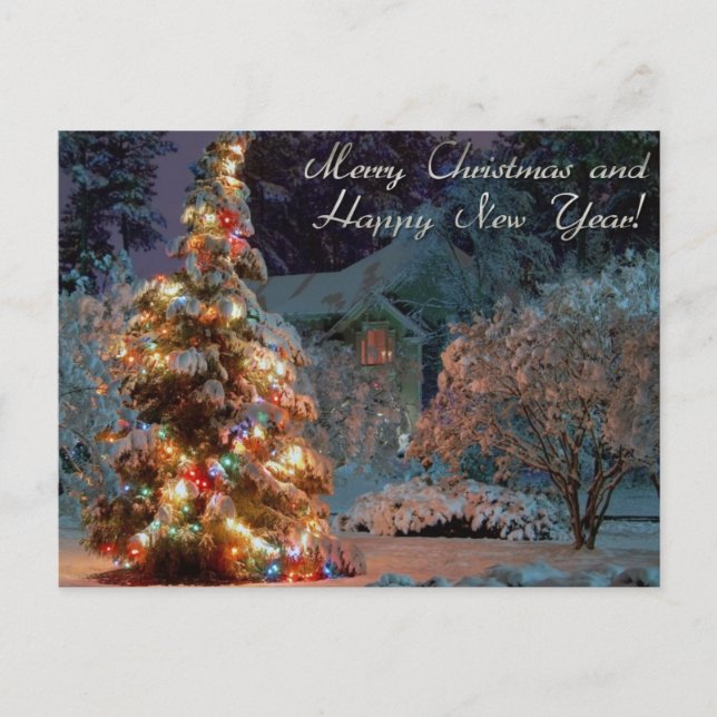 Cartes Pour Fêtes Annuelles Joyeux Noël et bonne année (Devant)