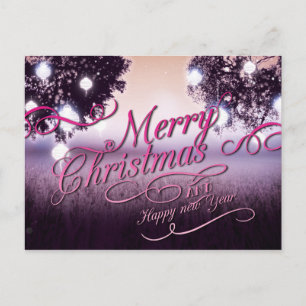Cartes Pour Fêtes Annuelles Joyeux Noël et Bonne Année