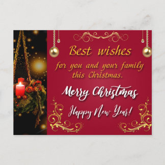 Cartes Pour Fêtes Annuelles Joyeux Noël et Bonne Année