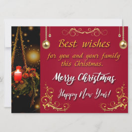 Cartes Pour Fêtes Annuelles Joyeux Noël et Bonne Année