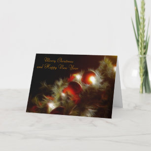 Cartes Pour Fêtes Annuelles Joyeux Noël et Happ...