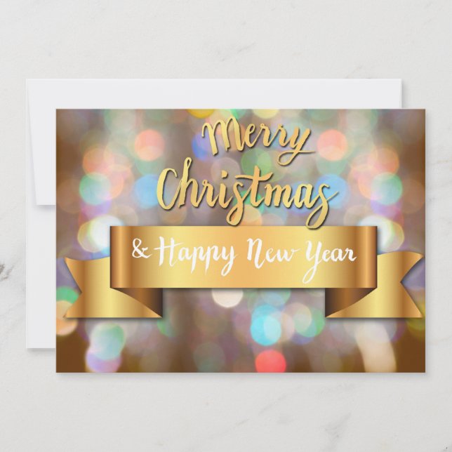 Cartes Pour Fêtes Annuelles Joyeux Noël et Joyeux Fêtes (Devant)