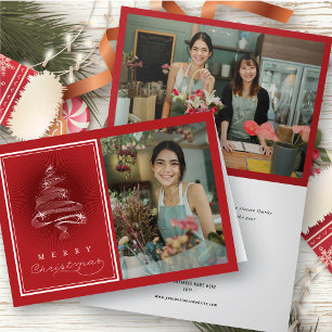 Cartes Pour Fêtes Annuelles Joyeux Noël étincelant Arbre de Noël