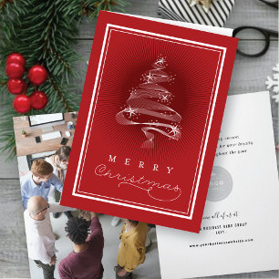 Cartes Pour Fêtes Annuelles Joyeux Noël étincelant Arbre de Noël