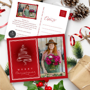 Cartes Pour Fêtes Annuelles Joyeux Noël étincelant Arbre de Noël