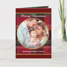 Cartes Pour Fêtes Annuelles Joyeux Noël Famille Photo Happy