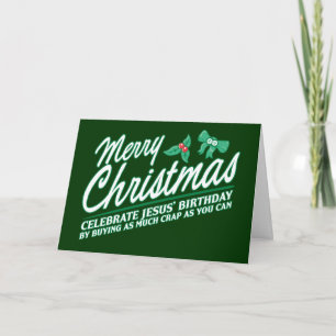 Cartes Pour Fêtes Annuelles Joyeux Noël - Fêtez l'anniversaire de Jésus