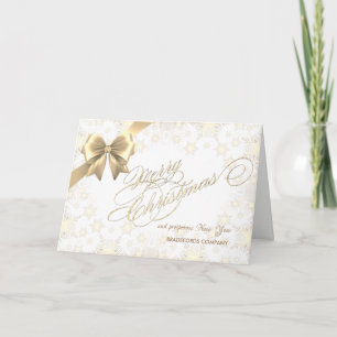 Cartes Pour Fêtes Annuelles Joyeux Noël Flocons de neige ,Salutation d'entrep