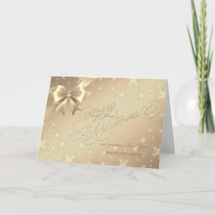 Cartes Pour Fêtes Annuelles Joyeux Noël Flocons de neige ,Salutation d'entrep