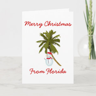 Cartes Pour Fêtes Annuelles Joyeux Noël Floride