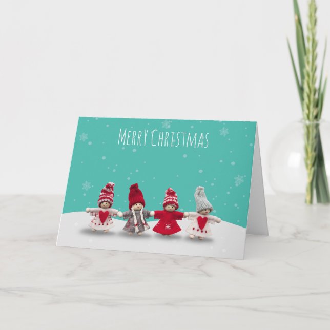 Cartes Pour Fêtes Annuelles Joyeux Noël fraternité (Devant)