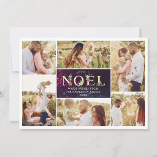 Cartes Pour Fêtes Annuelles Joyeux Noel French Modern Christmas Photos Collage