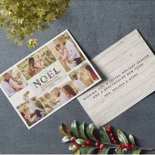 Cartes Pour Fêtes Annuelles Joyeux Noel French Modern Christmas Photos Collage