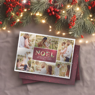 Cartes Pour Fêtes Annuelles Joyeux Noel French Modern Christmas Photos Collage