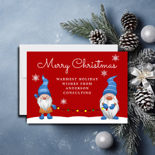 Cartes Pour Fêtes Annuelles Joyeux Noël Gnomes Business