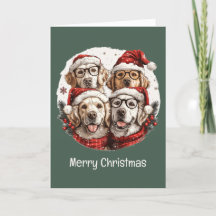 Joyeux Noël Golden Retriever Dogs