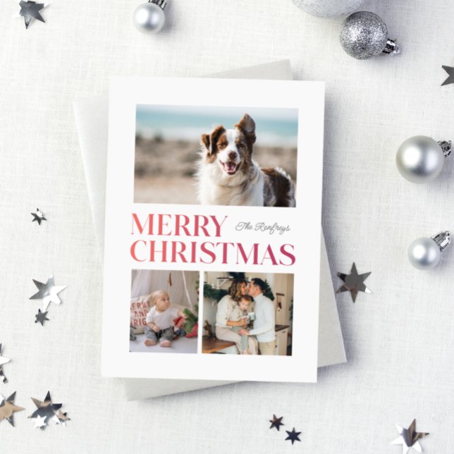 Cartes Pour Fêtes Annuelles Joyeux Noël Gradient Headline (Créateur téléchargé)