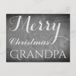 Cartes Pour Fêtes Annuelles Joyeux Noël grand-père Chalkboard Typographie