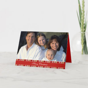 Cartes Pour Fêtes Annuelles Joyeux Noël Grandes photos de famille