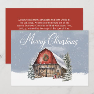 Cartes Pour Fêtes Annuelles Joyeux Noël Grotte des neiges d'hiver