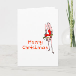 Cartes Pour Fêtes Annuelles Joyeux Noël Gymnastique