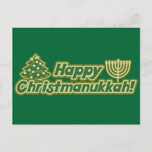 Cartes Pour Fêtes Annuelles Joyeux Noël hanoukka Kwanzaa (Devant)