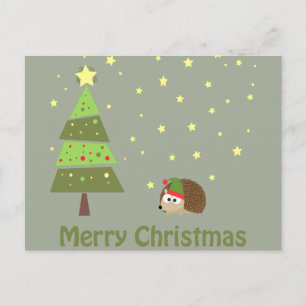 Cartes Pour Fêtes Annuelles Joyeux Noël Hérisson Lieu de vacances