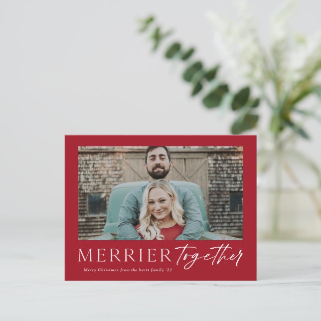 Cartes Pour Fêtes Annuelles Joyeux Noël Joyeux Noël Joyeux Noël (Debout devant)