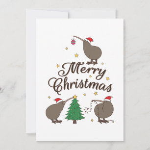 Cartes Pour Fêtes Annuelles Joyeux Noël Kiwi