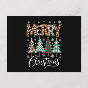 Cartes Pour Fêtes Annuelles Joyeux Noël Léopard Noël Vacances Famille