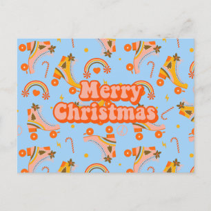 Cartes Pour Fêtes Annuelles Joyeux Noël les années 70 super disco motif