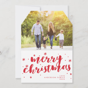 Cartes Pour Fêtes Annuelles Joyeux Noël Lettres Balise Photo