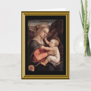 Cartes Pour Fêtes Annuelles Joyeux Noël - Madonna & Child