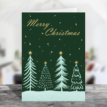 Joyeux Noël main tirée couleur verte