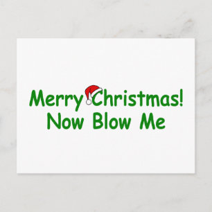 Cartes Pour Fêtes Annuelles Joyeux Noël maintenant souffle-moi
