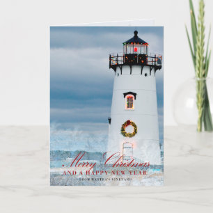 Cartes Pour Fêtes Annuelles Joyeux Noël Martha’s Vineyard Card