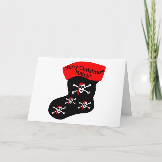 Cartes Pour Fêtes Annuelles Joyeux Noël Matey (Devant)