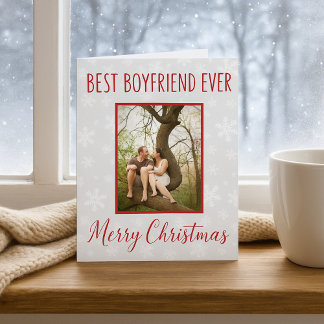 Cartes Pour Fêtes Annuelles Joyeux Noël Meilleur petit ami Jamais