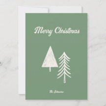 Joyeux Noël Minimal Arbre de Noël Sage Vert