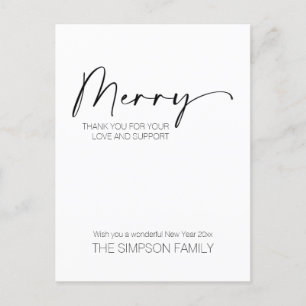 Cartes Pour Fêtes Annuelles Joyeux Noël minimaliste
