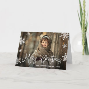 Cartes Pour Fêtes Annuelles Joyeux Noël moderne 3 PHOTO Joyeux Noël