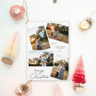 Cartes Pour Fêtes Annuelles Joyeux Noël moderne 4 photo design