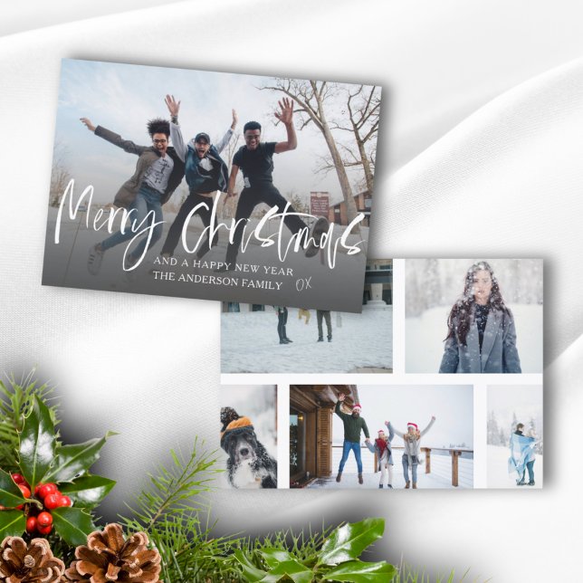 Cartes Pour Fêtes Annuelles Joyeux Noël moderne 6 Photo (Créateur téléchargé)